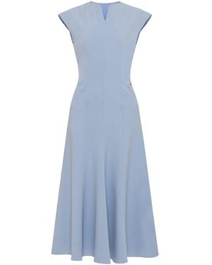 Nissa A-Line Midi Dress Baby - Blue