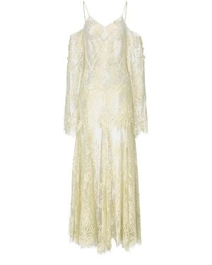 Belsize25 Faded Narcissus Dress Two-Piece Scalloped Lace Set - White