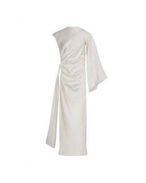 Herfetch Midi Lily Dress-Ecru - White