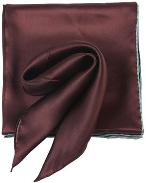 Soft Strokes Silk Pure Silk Scarf Tree Solid Color Collection Small - Brown