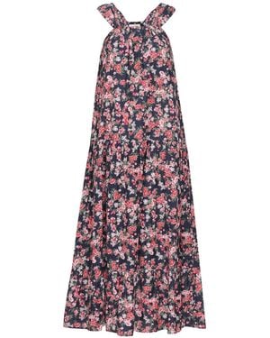 Em & Shi Midnight Love Tiered Dress - Purple