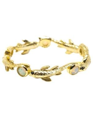 NASI SILVER Eternity Neshama Fish Band- Opal - Metallic