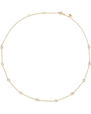 Augustine Jewels Diamond By The Yard Pear And Round Shaped Diamond Necklace - Metallic