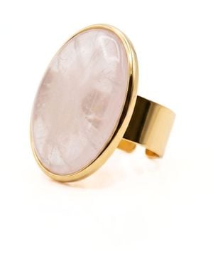 Jaredjamin Stella Statement Ring - White