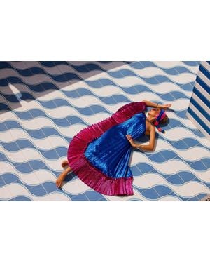 Julia Clancey Bianca Luxe Electric & Lady Kaftan - Blue