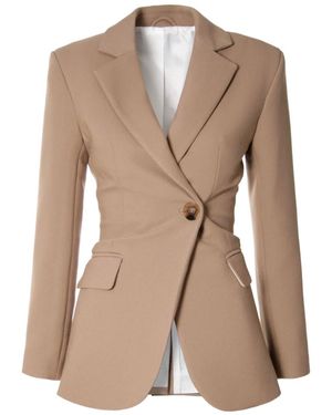 AGGI by HALEWSKI Isabella Natural Blazer - Brown