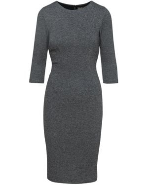 Conquista Fitted Knit Dress - Gray