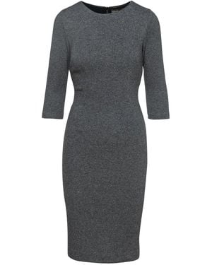 Conquista Fitted Knit Dress - Gray
