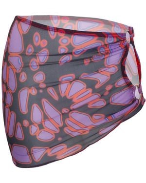 Paloma Lira Web Armour Skirt - Purple