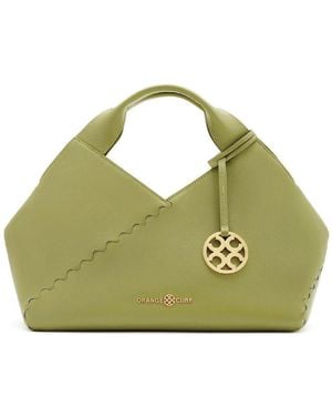 Orange Cube Fortune Cookie Mini Tote - Green