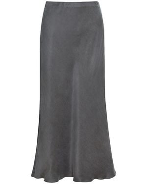 Audrey Vallens Cupro Maxi Skirt - Grey