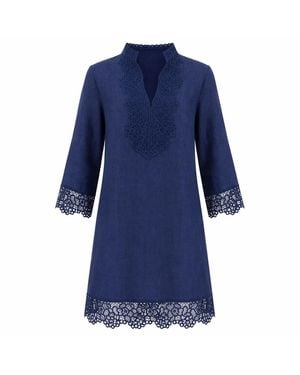 MARICEL Andrea Mini Caftan - Blue