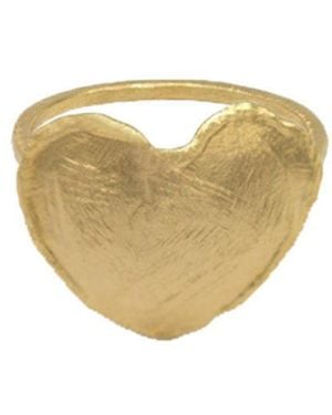 Marcia Moran Veneza Heart Ring - White