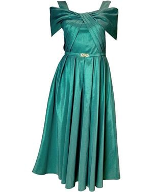Otthie Taffeta Cocktail Dress Dark - Green