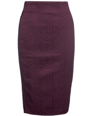 Conquista Brokart Pencil Skirt - Purple