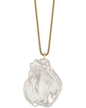 Katy Faye Joann Pearl Necklace - White