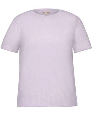 Anse Victorin Camilla Silk Cashmere Pullover - Purple