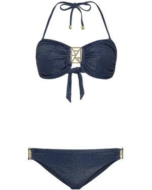 Leyla Maya Ltd Kate Bandeau Bikini Set - Blue