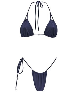 Seanay Bikini With Tahitian Pearls - Blue