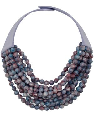 Fairchild Baldwin Medium Bella Orchid Necklace - Blue