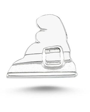 Ecce | Artisan Diamonds 925K Sterling Christmas Hat Mini Pin - White