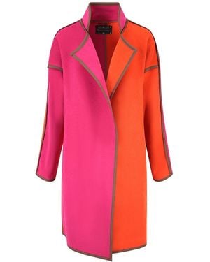 Beatrice von Tresckow Oversized Cashmere Mix Space Coat - Pink