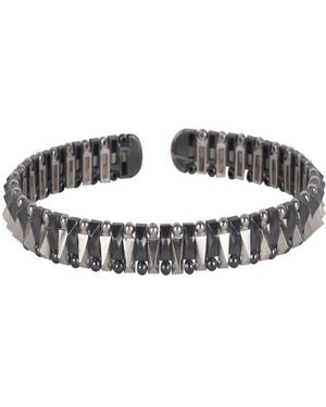 Dime Tribe Sterling Rocky Road Bracelet - Metallic