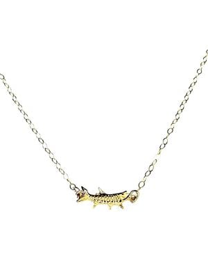 Lexi Jewelry Tarpon Fish Necklace - Metallic