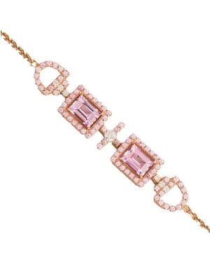 Juvetti Rose Ciceris Rose Bracelet Sapphire & Diamond - Pink