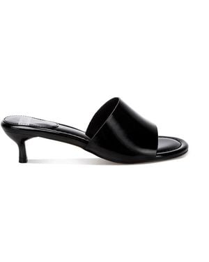 Rag & Co Vizzini Kitten Heel Sandals - Black