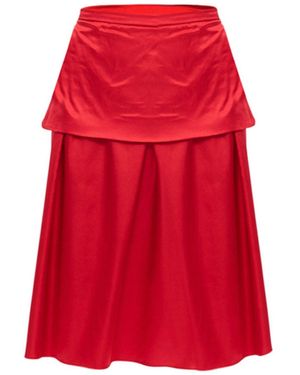 Terese Sydonna Tiered Silky Midi Skirt