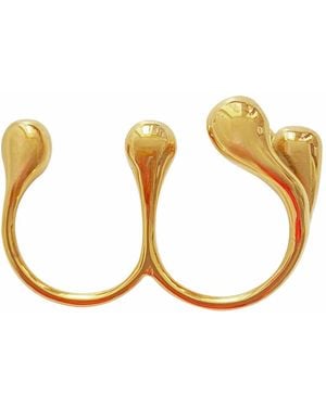 Smilla Brav Double Ring Rita - Metallic