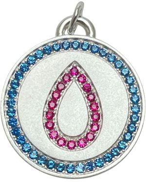 Dorota Lasak Sweet Blood Sterling Charm - Blue