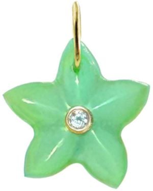 KAMARIA Star Fish Gemstone Pendant With Topaz - Green