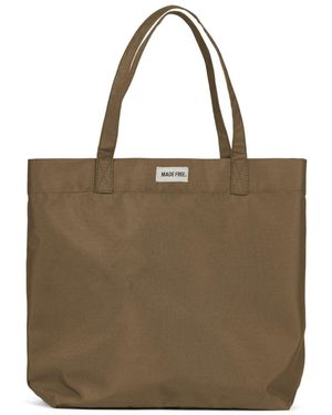 Made Free Day Tote Aw Taupe - Brown
