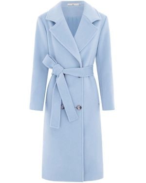 Hortons England Highgrove Cashmere Coat Powder - Blue