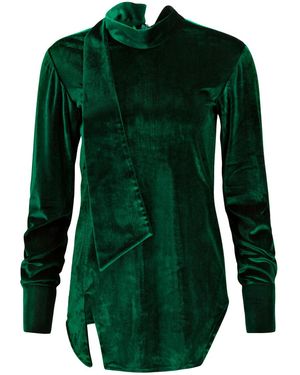 Boutique Kaotique Velvet Top - Green