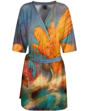 Aloha From Deer Pegasus And Andromeda Envelope Dress - Blue