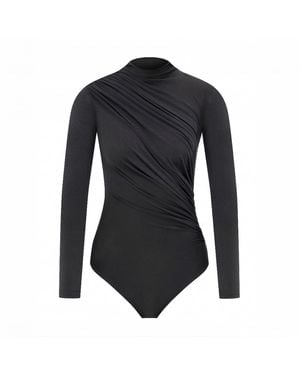 Maan Istanbul Turtleneck Bodysuit - Black