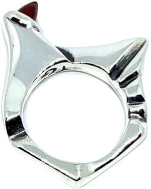 Tg-Jewellery by Tamara Gervasio Pyramid Sterling Ring Garnet - Blue