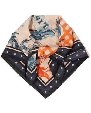 Saachi Coastal Market Print Bandana - Blue