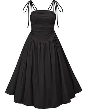 Amy Lynn Alexa Spaghetti-Strap Stretch-Cotton Maxi Dress - Black