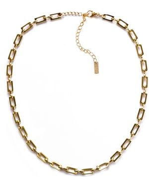 Adriana Pappas Designs Rectangle Chain Necklace - Metallic
