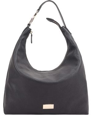 Paul Costelloe Ebro Leather Shoulder Bag - Grey
