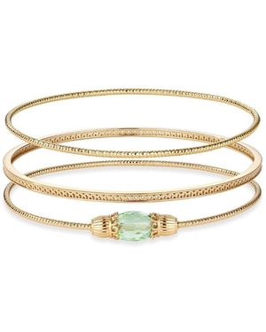 Retro Chic Nut Fairy Bracelets Set - Metallic