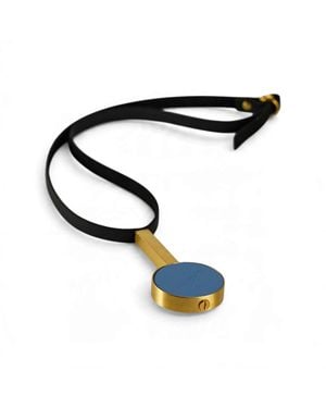 Svetlana Vukov Stone Solar Loop Necklace1 - Blue