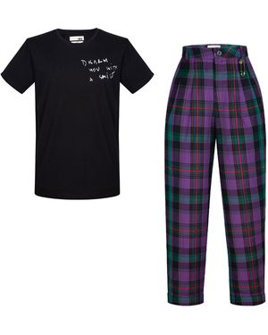 Come on Smashing T-Shirt With Winston Trouser Outfit - Blue