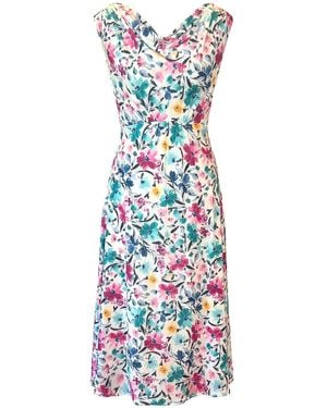 Alie Street London Darcie Cowl Neck Dress - Blue