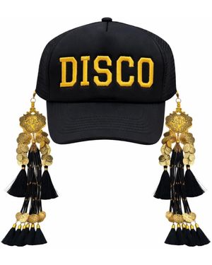 Julia Clancey Disco Dream Tasseltastic Dream Trucker Cap - Black