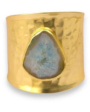 Sibylla Delphica Drusy Agate Bangle - Yellow